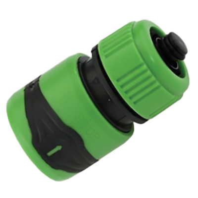 RUBBER QUICK LOCKING HOSE CONNECTOR 1/2 WITH STOP