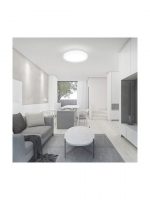 ΠΛΑΦΟΝΙΕΡΑ ΟΡΟΦΗΣ ΜΕ ΕΝΣΩΜΑΤΩΜΕΝΟ LED 30W 6500K IP44 ΛΕΥΚΟ - Image 2