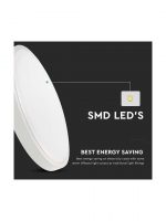 ΠΛΑΦΟΝΙΕΡΑ ΟΡΟΦΗΣ ΜΕ ΕΝΣΩΜΑΤΩΜΕΝΟ LED 30W 6500K IP44 ΛΕΥΚΟ - Image 4