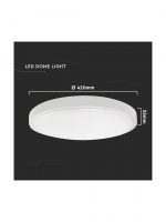 ΠΛΑΦΟΝΙΕΡΑ ΟΡΟΦΗΣ ΜΕ ΕΝΣΩΜΑΤΩΜΕΝΟ LED 30W 6500K IP44 ΛΕΥΚΟ - Image 5