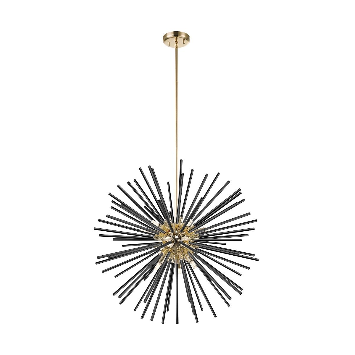 003064-026346 ZUMA LINE PENDANT URCHIN P0491-09C-F7BC 9XG9 BLACK - Image 1