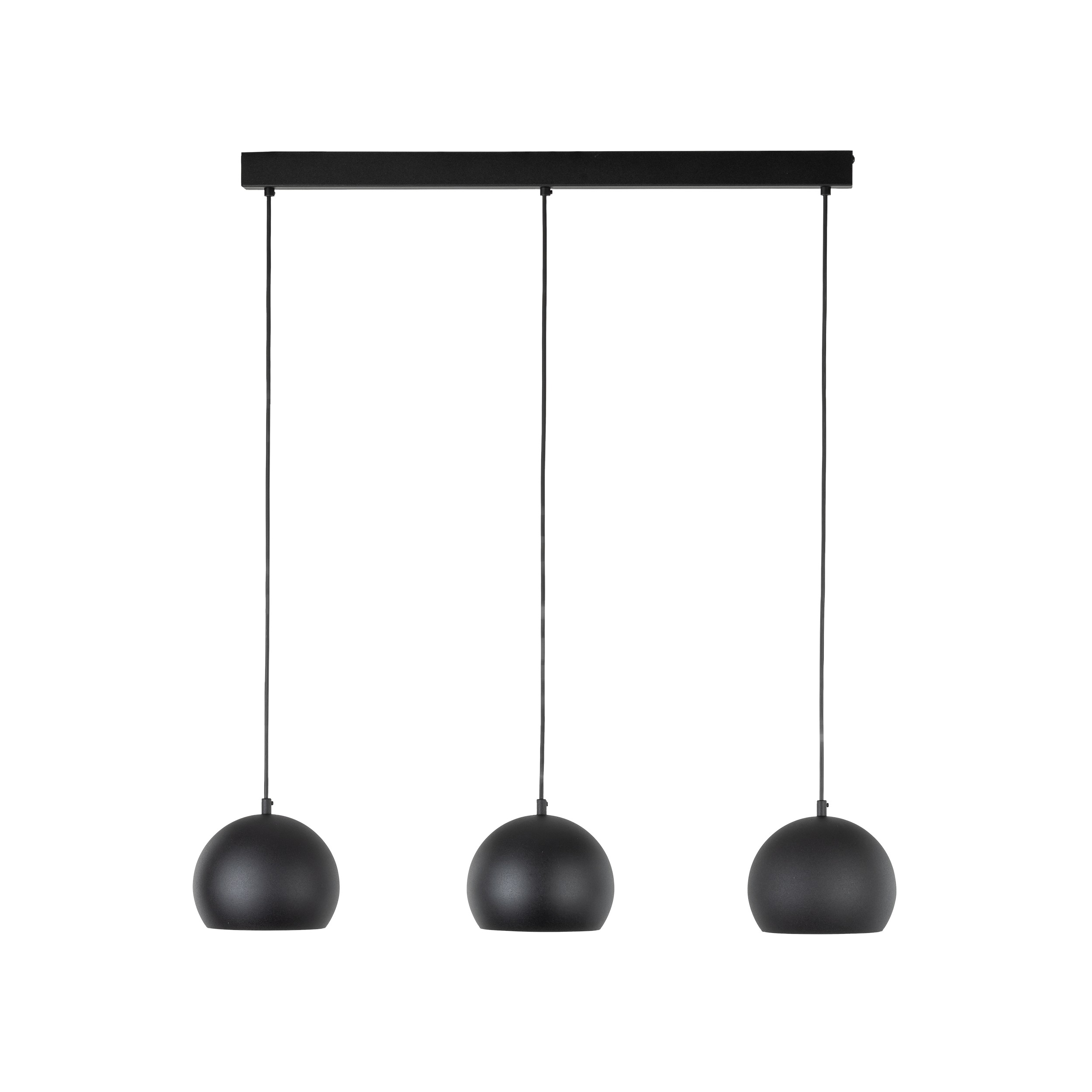 10169 TK LIGHTING PENDANT ZOE 10169 3XE27 BLACK - Image 1