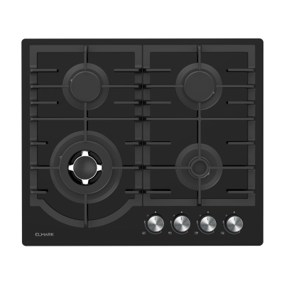ELMARK EL-60GH096W GLASS GAS HOB WITH WOK 60CM