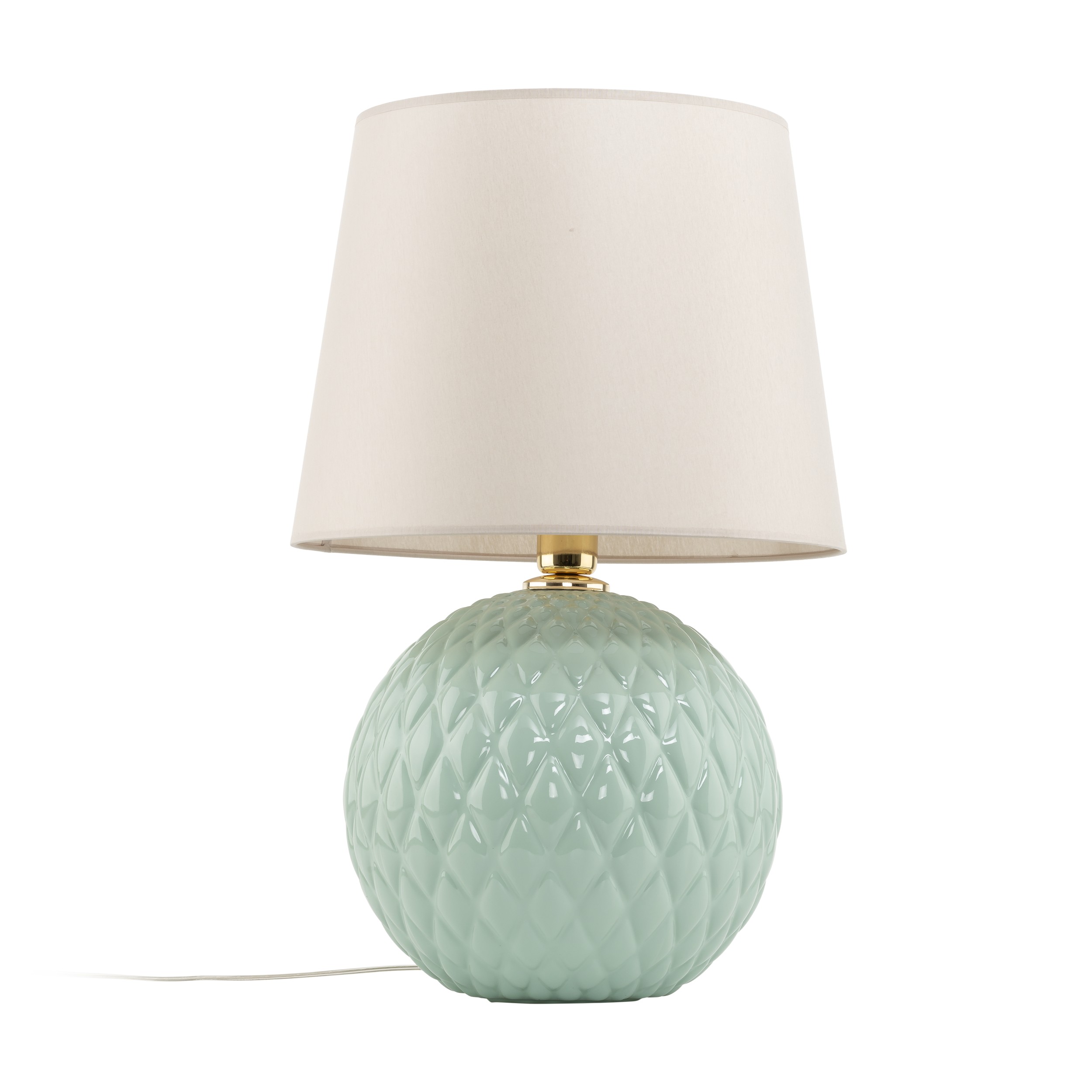 5904 TK LIGHTING TABLE LAMP SANTANA 1XE27 BLUE/ECRU - Image 1