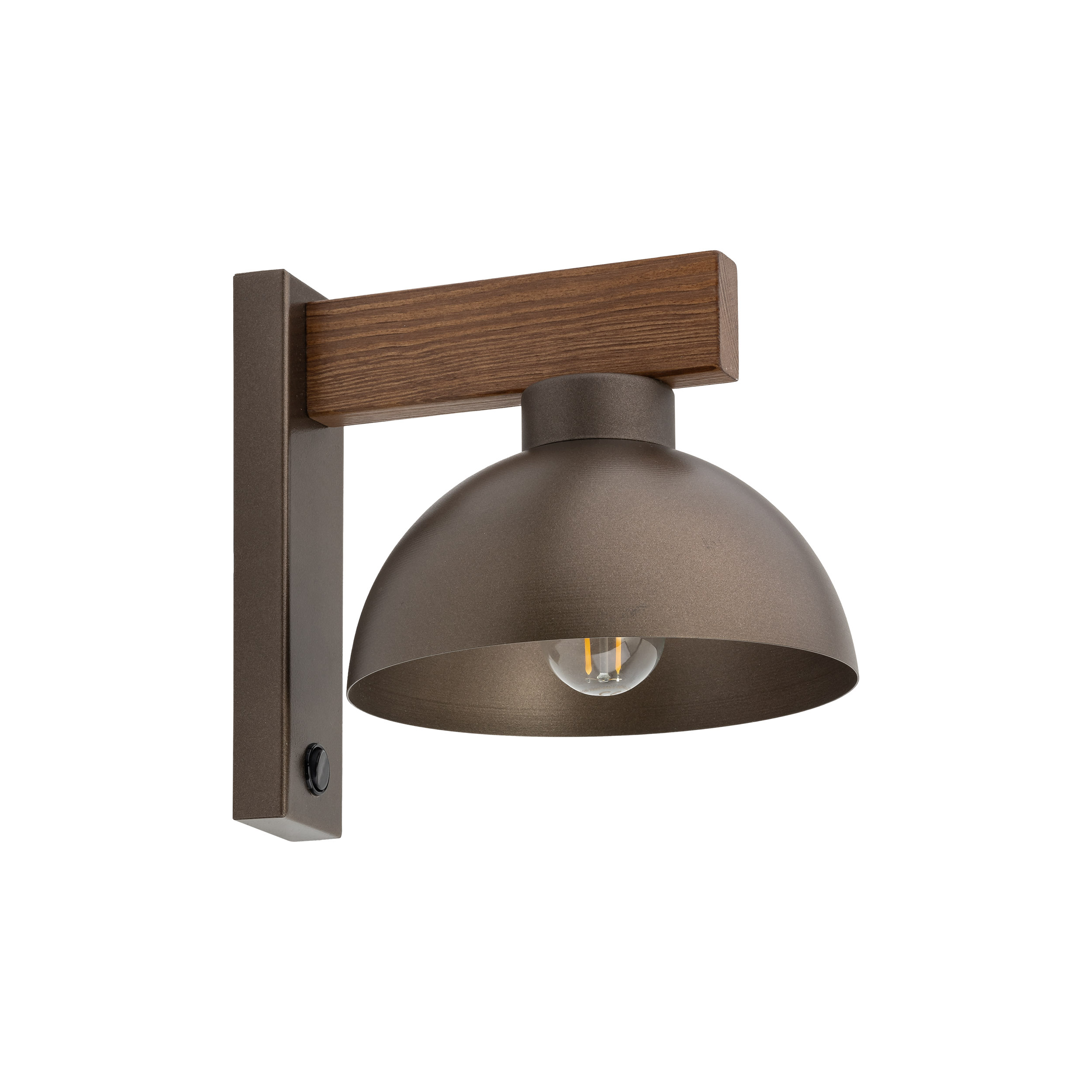 6279 TK LIGHTING WALL LAMP OSLO 6279 1XE27 BROWN - Image 1