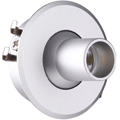 EL-CF03 LED CABINET LIGHT 12V/1W 3000K D39MM, SI.