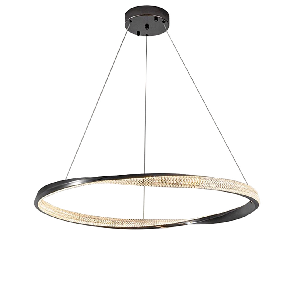 955ERICA3930BL ERICA LED PENDANT 39W 3000K, BLACK - Image 1