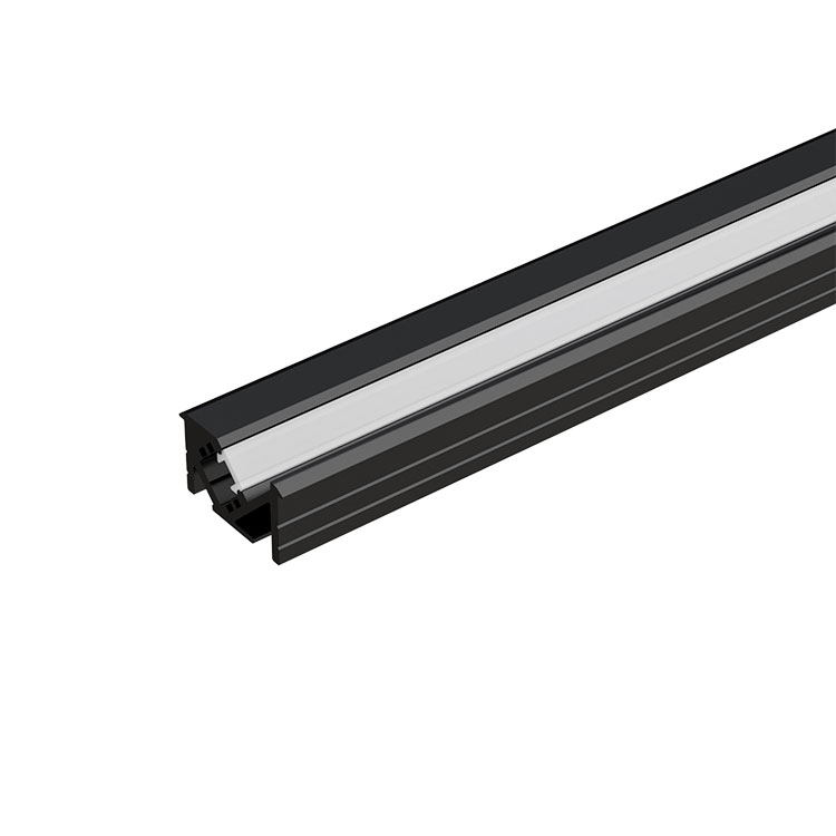 99ACC82CRBL EL-82CR SHELF PROFILE FOR LED STRIP 2.5M, BLACK - Image 1