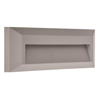 ΑΠΛΙΚΑ ΤΟΙΧΟΥ LED SLIM 2W IP65 220-240V 3000K 230X80X27mm ΓΚΡΙ PRO ARTE ILLUMINA
