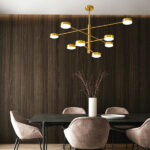 ΦΩΤΙΣΤΙΚΟ ΚΡΕΜΑΣΤΟ 8ΦΩΤΟ LED 96W 100X65X20 ΧΡΥΣΟ ARTE ILLUMINA - Image 2