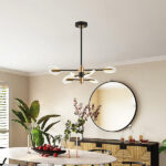 ΦΩΤΙΣΤΙΚΟ ΚΡΕΜΑΣΤΟ 6ΦΩΤΟ LED 42W 3CCT 100X88X78 ΜΑΥΡΟ-ΧΡΥΣΟ ARTE ILLUMINA - Image 2