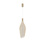 ΦΩΤΙΣΤΙΚΟ ΜΕΤΑΛΛΟ ΜΟΝΟΦΩΤΟ LED 7,6W 3000K 780Lm Φ200x1960mm ΧΡΥΣΟ ARTE ILLUMINA PERFORATO - Image 2