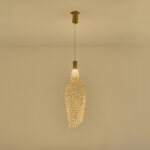 ΦΩΤΙΣΤΙΚΟ ΜΕΤΑΛΛΟ ΜΟΝΟΦΩΤΟ LED 7,6W 3000K 780Lm Φ200x1960mm ΧΡΥΣΟ ARTE ILLUMINA PERFORATO - Image 3
