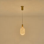 ΦΩΤΙΣΤΙΚΟ ΜΕΤΑΛΛΟ ΜΟΝΟΦΩΤΟ LED 6.3W 648Lm 3000K Φ130X1588mmΧΡΥΣΟ ARTE ILLUMINA PERFORATO - Image 3