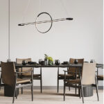ΦΩΤΙΣΤΙΚΟ ΚΡΕΜΑΣΤΟ ΓΡΑΜΜΙΚΟ LED 45W 3000Κ 120X150 ΜΑΥΡΟ ARTE ILLUMINA - Image 2