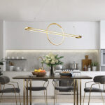 ΦΩΤΙΣΤΙΚΟ ΚΡΕΜΑΣΤΟ ΓΡΑΜΜΙΚΟ LED 45W 3000Κ 120X150 ΧΡΥΣΟ ARTE ILLUMINA - Image 2