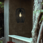ΦΩΤΙΣΤΙΚΟ ΚΡΕΜΑΣΤΟ ΜΟΝΟΦΩΤΟ Ε27 Φ245X245 ΜΑΥΡΟ ARTE ILLUMINA - Image 2