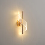 ΑΠΛΙΚΑ ΑΚΡΥΛΙΚΗ 8W 720Lm 3000K 300X130mm ΓΑΛΛΙΚΟ ΧΡΥΣΟ ARTE ILLUMINA SILK - Image 3