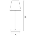 ΠΟΡΤΑΤΙΦ ΑΦΗΣ ΕΠΑΝΑΦΟΡΤΙΖΟΜΕΝΟ LED 3,5W 3000K DIMMABLE ΜΠΛΕ ARTE ILLUMINA CHROMA - Image 3