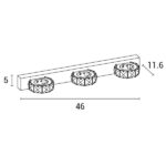 ΑΠΛΙΚΑ ΤΟΙΧΟΥ LED 9W 4000Κ ΟΒΑΛ 3Φ 460X50X116 ΝΙΚΕΛ ARTE ILLUMINA - Image 3