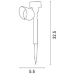 ΗΛΙΑΚΟ ΦΩΤΙΣΤΙΚΟ ΚΗΠΟΥ ΚΑΡΦΩΤΟ ΚΙΝΗΤΟ Φ55X325mm 4000Κ ARTE ILLUMINA - Image 2