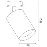 ΦΩΤΙΣΤΙΚΟ ΟΡΟΦΗΣ ΚΙΝΗΤΟ ΚΥΛΙΝΔΡΟΣ LED 18W 1530lm 4000K 170-265V ΛΕΥΚΟ PLUS ARTE ILLUMINA ROTONDO - Image 3