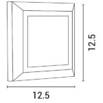 ΦΩΤΙΣΤΙΚΟ ΤΟΙΧΟΥ SLIM LED 3W IP65 230V 3000K 125X125mm ΓΚΡΙ PRO ARTE ILLUMINA - Image 2