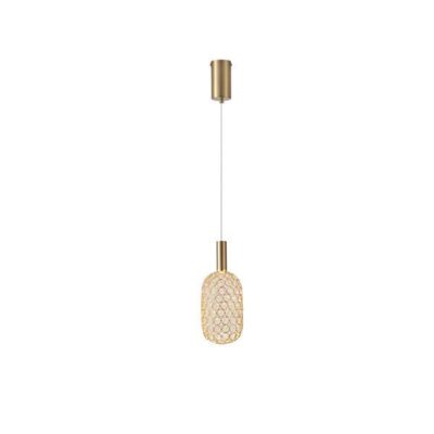 ΦΩΤΙΣΤΙΚΟ ΜΕΤΑΛΛΟ ΜΟΝΟΦΩΤΟ LED 6.3W 648Lm 3000K Φ130X1588mmΧΡΥΣΟ ARTE ILLUMINA PERFORATO