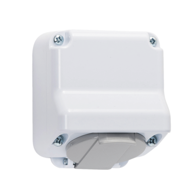 ΠΡΙΖΑ ΣΟΥΚΟ 16А 250V ΛΕΥΚΗ, IP44