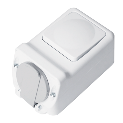 ΠΡΙΖΑ + ΔΙΑΚΟΠΤΗΣ ΜΟΝΟΣ ΑΠΛΟΣ 16А 250V, IP44