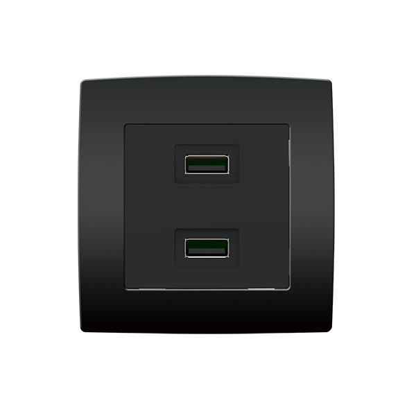193751 CITY ΔΙΠΛΗ ΠΡΙΖΑ USB ΑΝΘΡΑΚΙΤΗΣ - Image 1