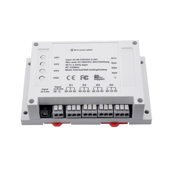 195006 SMART WIFI ΔΙΑΚΟΠΤΗΣ ΡΑΓΑΣ 4 ΚΑΝΑΛΙΑ - Image 1