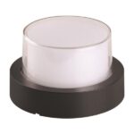 ΑΠΛΙΚΑ ΤΟΙΧΟΥ ΣΤΡΟΓΓΥΛΗ LED 12W Φ169X100 3000K IP65 ΜΑΥΡΗ PRO ARTE ILLUMINA