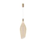 ΦΩΤΙΣΤΙΚΟ ΜΕΤΑΛΛΟ ΜΟΝΟΦΩΤΟ LED 7,6W 3000K 780Lm Φ200x1960mm ΧΡΥΣΟ ARTE ILLUMINA PERFORATO
