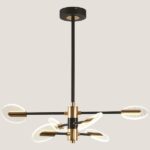 ΦΩΤΙΣΤΙΚΟ ΚΡΕΜΑΣΤΟ 6ΦΩΤΟ LED 42W 3CCT 100X88X78 ΜΑΥΡΟ-ΧΡΥΣΟ ARTE ILLUMINA
