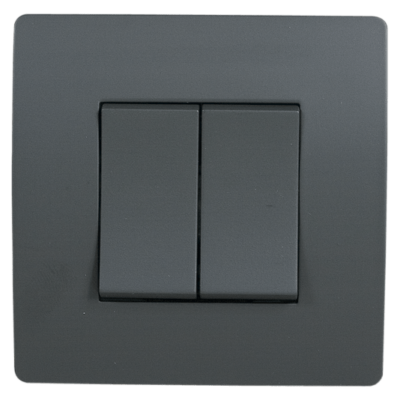 EL BASIC TG103 2 BUTTONS 1 WAY SWITH GRAPHITE-OLD