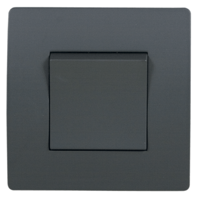 EL BASIC TG115 1 BUTTON CROSS WAY SWITCH GRAPHITE-