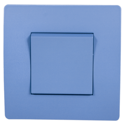EL BASIC TG115 1 BUTTON CROSS WAY SWITCH BLUE-OLD