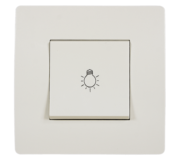 38101S EL BASIC TG112A PUSH BUTTON SWITCH CREAM-OLD - Image 1