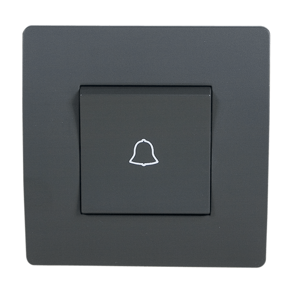 38123S EL BASIC TG112 DOORBELL SWITCH GRAPHITE-OLD - Image 1