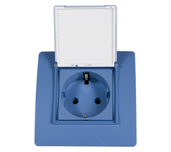 38254S EL BASIC TZ107C GERMAN STANDARD SOCKET WITH COVER - Image 1