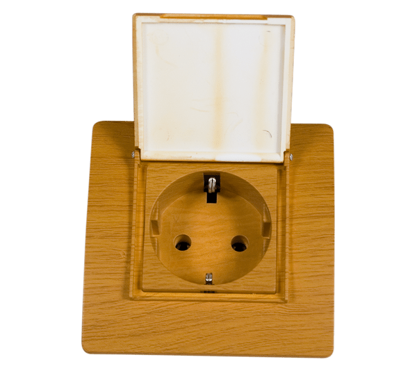 38255S EL BASIC TZ107C GERMAN STANDARD SOCKET WITH COVER - Image 1