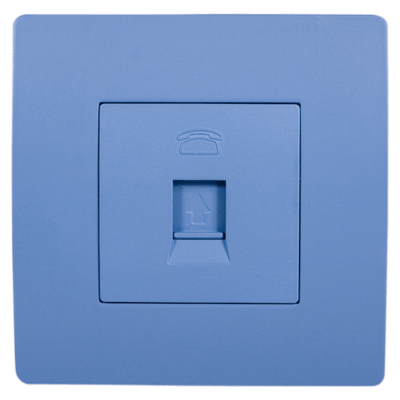 EL BASIC TZ106 TELEPHONE SOCKET BLUE-OLD