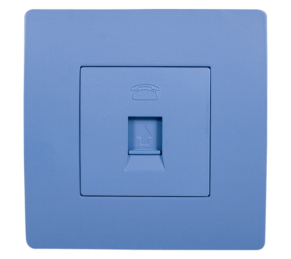 38354S EL BASIC TZ106 TELEPHONE SOCKET BLUE-OLD - Image 1