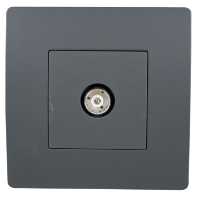 EL BASIC TZ111 TV ANTENNA SOCKET GRAPHITE-OLD