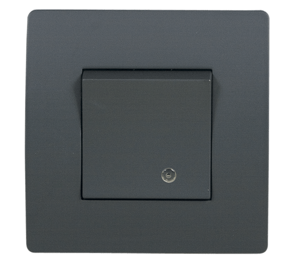 38703S EL BASIC TG114 1 BUTTON 1 WAY SWITCH WITH LIGHT GR - Image 1