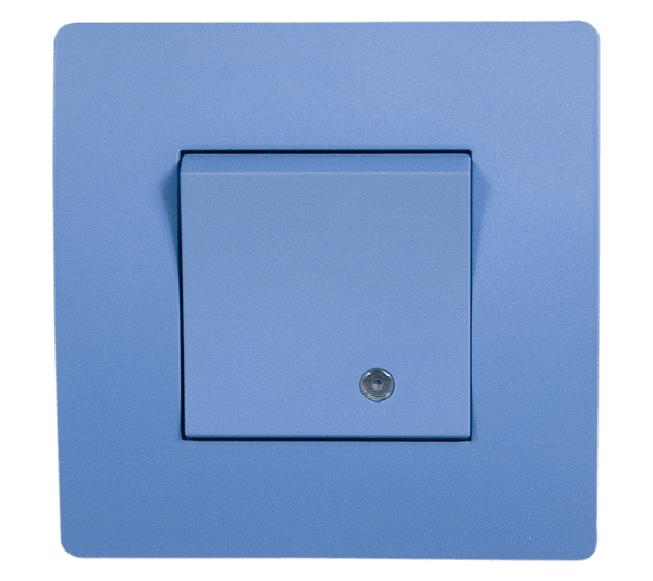38704S EL BASIC TG114 1 BUTTON 1 WAY SWITCH WITH LIGHT BL - Image 1
