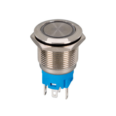 ΜΠΟΥΤΟΝ ΣΤΡΟΓΓΥΛΟ ΜΕ ΛΥΧΝΙΑ LED EL-2211DZG 1NO+1NC IP65 ΠΡΑΣΙΝΟ