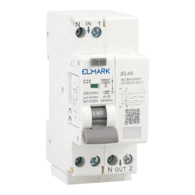 ΡΕΛΕ ΔΙΑΡΡΟΗΣ AFDD+RCBO JEL8 6KA 1P+N 10A/30MA ΚΑΜΠΥΛΗ C