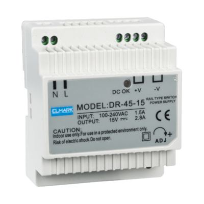 ΣΥΣΚΕΥΗ ΤΡΟΦΟΔΟΣΙΑΣ DR-45-15 15V ΤΑΣΗ ΕΞΟΔΟΥ